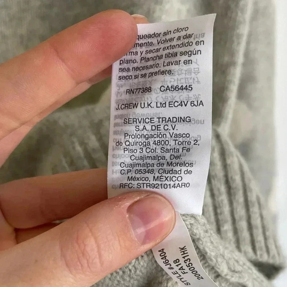 J. Crew Always Merino Wool Polka Dot Sweater Crewneck Gray White Long Sleeve - Picture 8 of 11